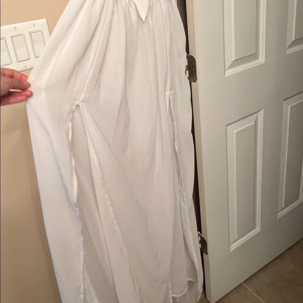 Long beach dress wearing once.